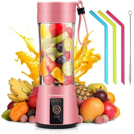 Mini Blender Personal Portable Blender Cup for Smoothies Shakes Portable Juicer USB Rechargeable for Travel Small Electric Blender On The...