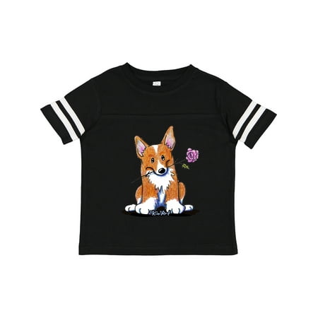 

Inktastic Flower Corgi Gift Toddler Boy or Toddler Girl T-Shirt