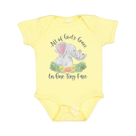 

Inktastic All of God s Grace in One Tiny Face Gift Baby Boy or Baby Girl Bodysuit