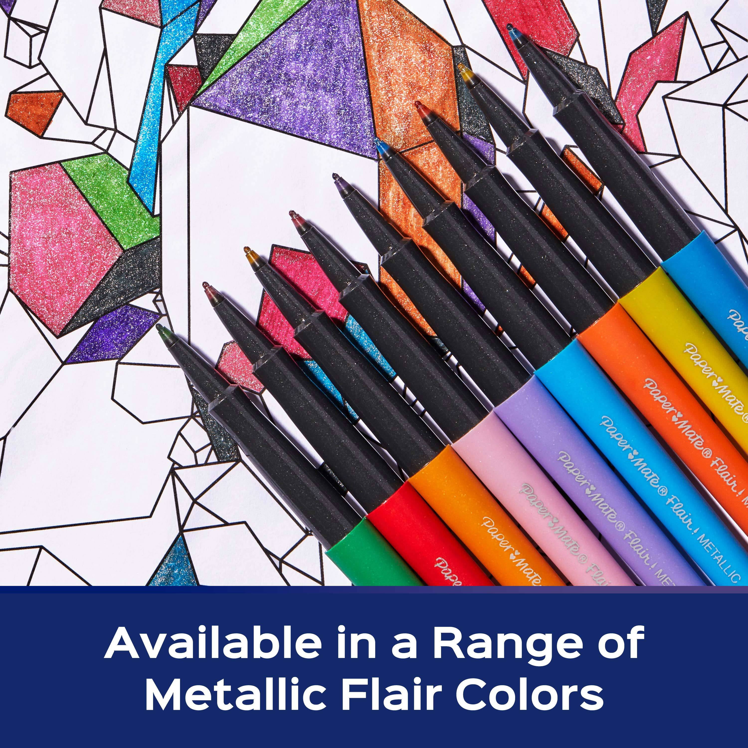 Paper Mate® Metallic Flair® Felt Pens - Assorted, 4 ct - City Market
