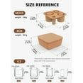 thumbnail image 4 of Ice Cube Tray for 40Oz Tumbler, 4 Pcs Silicone Ice Cube Maker With Lid and Bin for Chilling Whiskey, Cocktails, Drinks, Coffee, Easy Fill and Release Ice Maker, Brown, 4 of 7