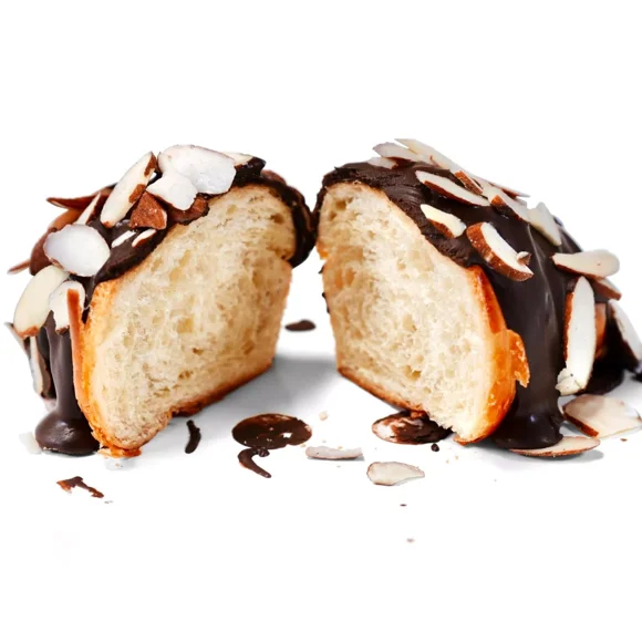 Andy Anand Sugar Free Dark Chocolate Almond Croissant (2 lbs) - Hand rolled French butter Croissants, Enjoy the amazing taste of a classic Dark Chocolate Almond Croissant without the Sugar!