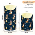 thumbnail image 4 of Night Dee Moon Pattern Flameless Candles 2 PCS with Remote Realistic Moving Flame LED Tapered Pillar Set for Home Decor, 4 of 7