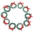 thumbnail image 3 of 10 mini coronas navideñas para manualidades, coronas pequeñas para decoración de interiores, adornos en miniatura para árboles pequeños para manualidades de coronas de invierno y decoración navideña, 3 of 5