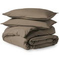 thumbnail image 5 of Bare Home Luxury 3 Piece Duvet Cover and Sham Set - Premium 1800 Ultra-Soft Brushed Microfiber - Hypoallergenic, Easy Care, Wrinkle Resistant (King, Taupe), 5 of 6