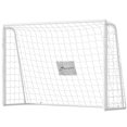 thumbnail image 1 of Soozier 6ft x 4ft White Soccer Goal Net - Steel Frame, PE Mesh - Backyard & Field Training - Easy Assembly - Youth Soccer Practice, 1 of 7