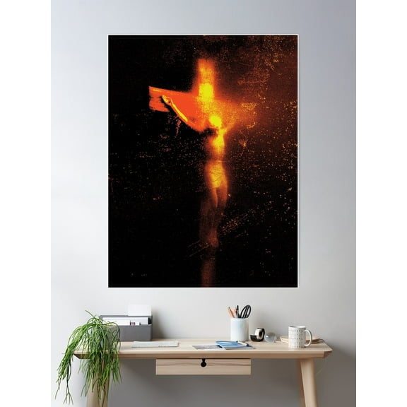 Kna Prints - 1 Pc Poster Piss Christ, Andres Serrano Vintage Shirt, UNFRAMED-8x12