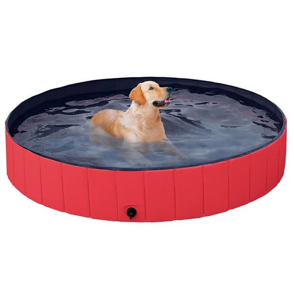 Easyfashion Foldable Pet Swimming Pool Wash Tub For Cats And Dogs Red Xx Large 63 Walmart Com Walmart Com