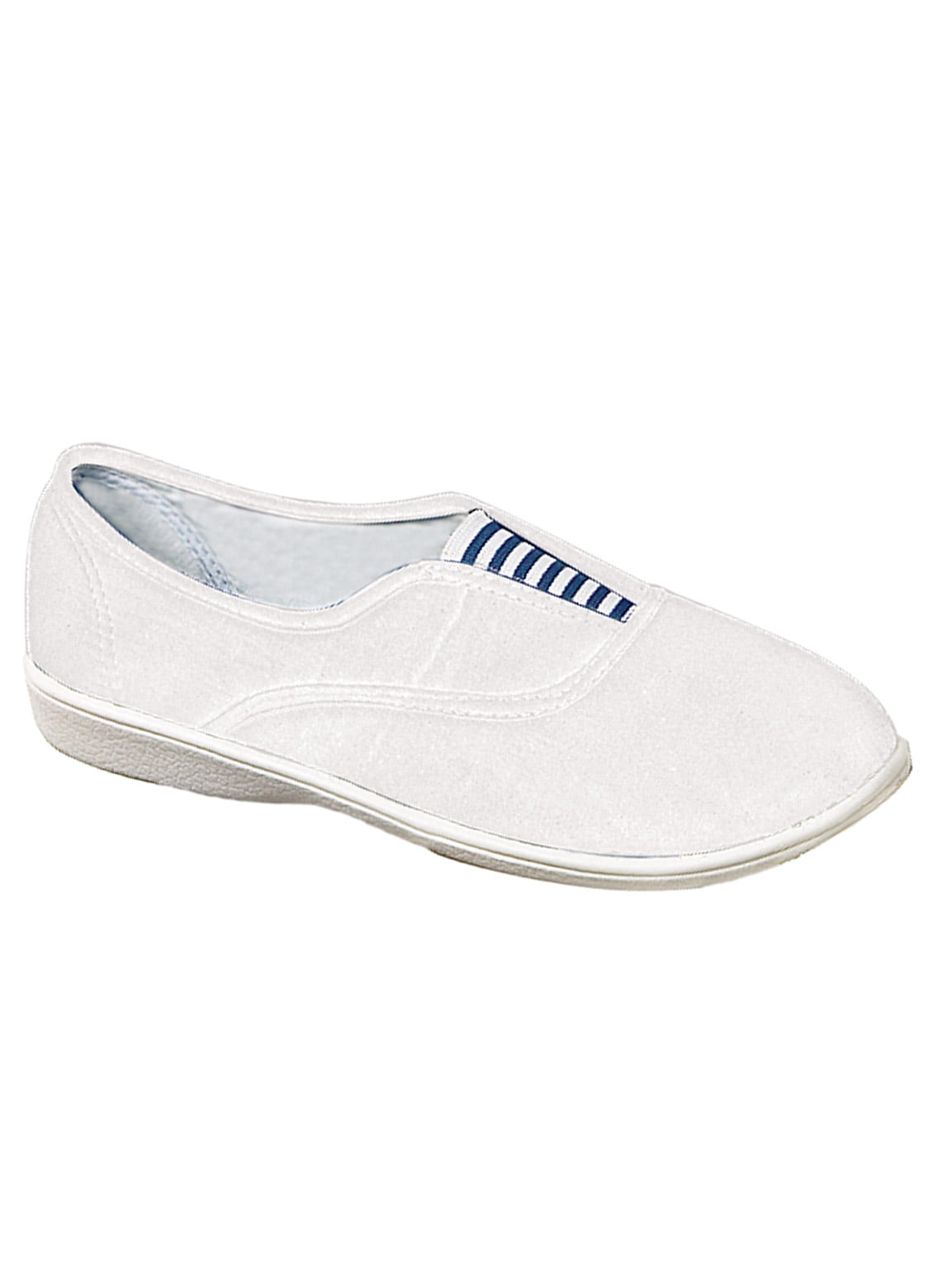 Carol Wright Gifts Perforated Flat Wide Size 8-1/2 White