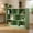 Green, variant on Spaco 3-Tier Open Bookshelf - Robust Build Non-Skid Pads, 8-Cube Floor-Standing Storage Shelves, Home Organizing, Green