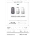 thumbnail image 5 of Available for Air Purifier 800 Series FY0194 Air Filter-tfrf, 5 of 5