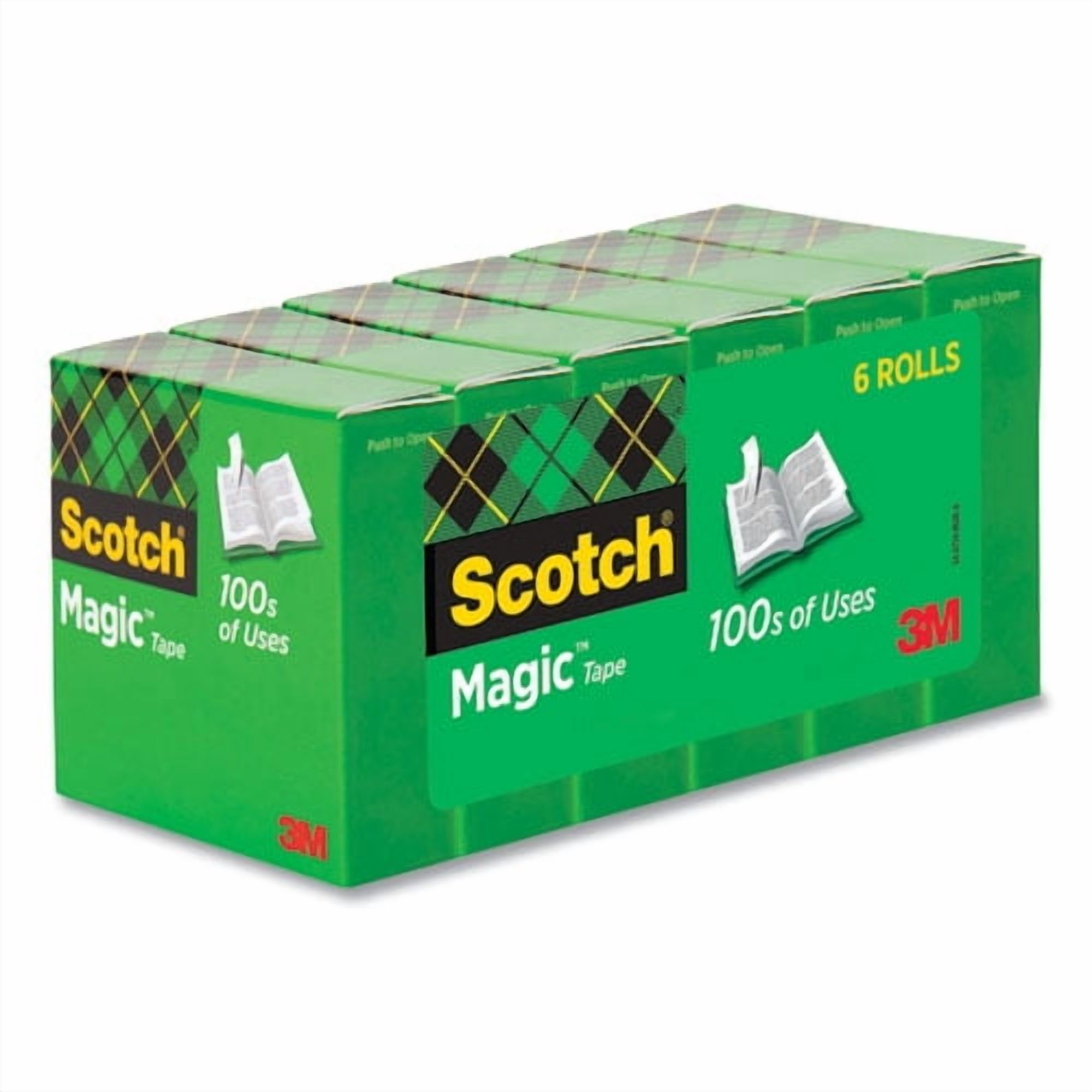 Magic Tape Refill, 1" Core, 0.75" X 36 Yds, Clear, 6/pack | Bundle of 5 Packs
