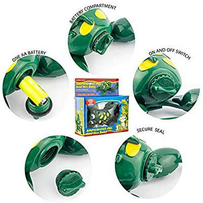 QJUHUNG Swimming Frog with Baby Plastic Electronic Battery Operated Cute  Bath Toy for Kids Bathtime Fun (Green)