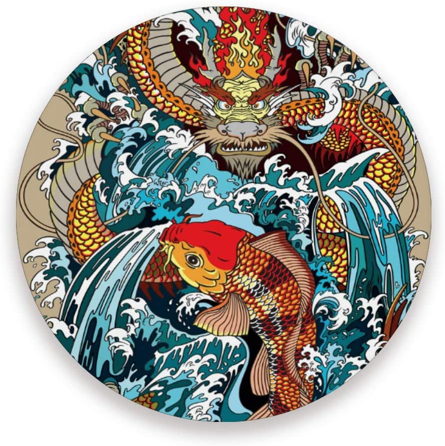 Blue Chinese Dragons Set of 4 Coasters 