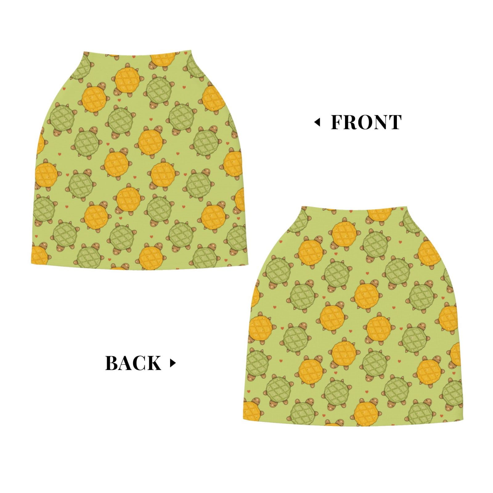 Fotbe Cute Turtle Pattern Car Seat Covers for Babies, Nursing Breastfeeding Cover Infant Carseat Canopy, Soft Stretchy Carrier Cover