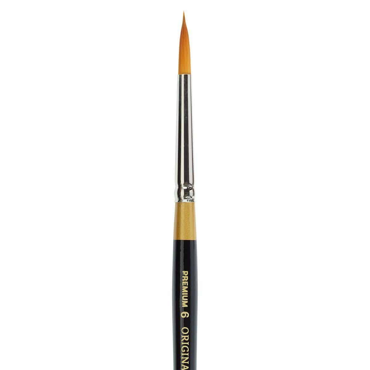 Kingart Original Gold, Oval and Round Floral Petal Series, Premium Golden Taklon Brushes, All Ages