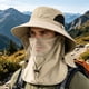 thumbnail image 5 of Men's Full Protection Sun Hat With Removable Face Neck Flap Wide Boonie Hat Breathable Mesh Cap For Hiking Fishing Camping Gardeni, 5 of 6