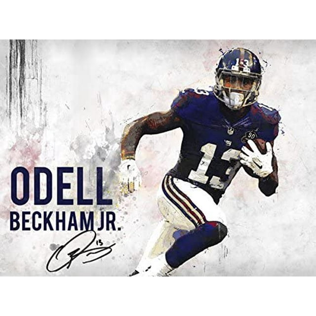 Odell Beckham Jr Affiche New York Giants Impression d'Art (24x18)