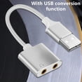 thumbnail image 4 of YIGSECU USB Sound Adapter Earphone & Microphone Double Functionality Sound Card for Home Studios, Gamers & Content Creators, 4 of 7