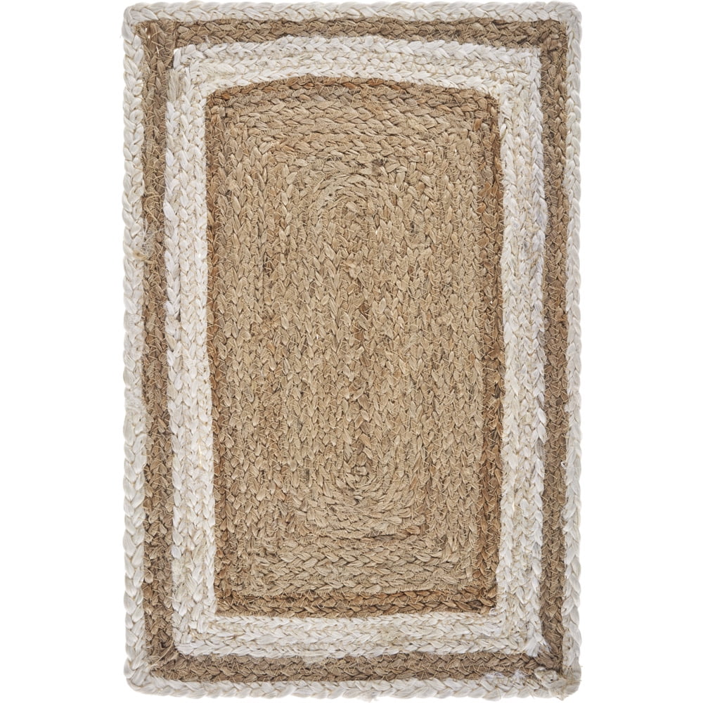 Ox Bay Ollie Set of 4 Jute Placemats, Braided Rectangle