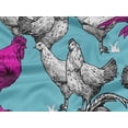 thumbnail image 6 of oneOone Rayon Light Blue Fabric Rooster Cock Sewing Fabric By The Yard Printed Diy Clothing Sewing Supplies 56 Inch Wide-2K, 6 of 8
