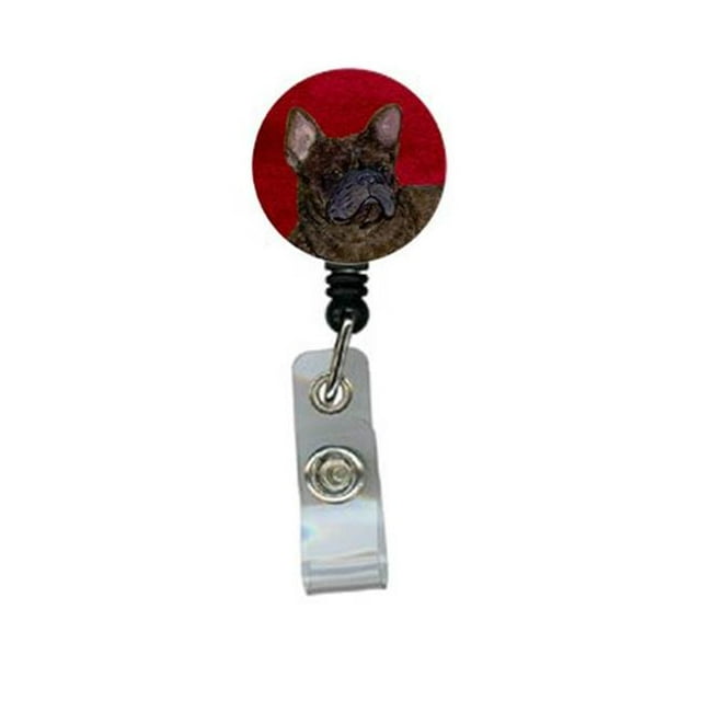 French Bulldog Retractable Badge Reel or ID Holder with Clip