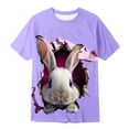 thumbnail image 3 of WOYY Boys Easter T-Shirt Bunny Print Short Sleeve Graphic Tee Cute Kids T Shirt, Sizes 1-13, 3 of 3