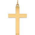 thumbnail image 5 of 14K Yellow Gold Laser Designed Cross Pendant (40 X 21) Made In United States xr1197, 5 of 6