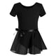 thumbnail image 1 of Leotardo de ballet para niñas pequeñas bailarina danza volantes manga larga tutú falda ballet gimnasia vestido, 1 of 5