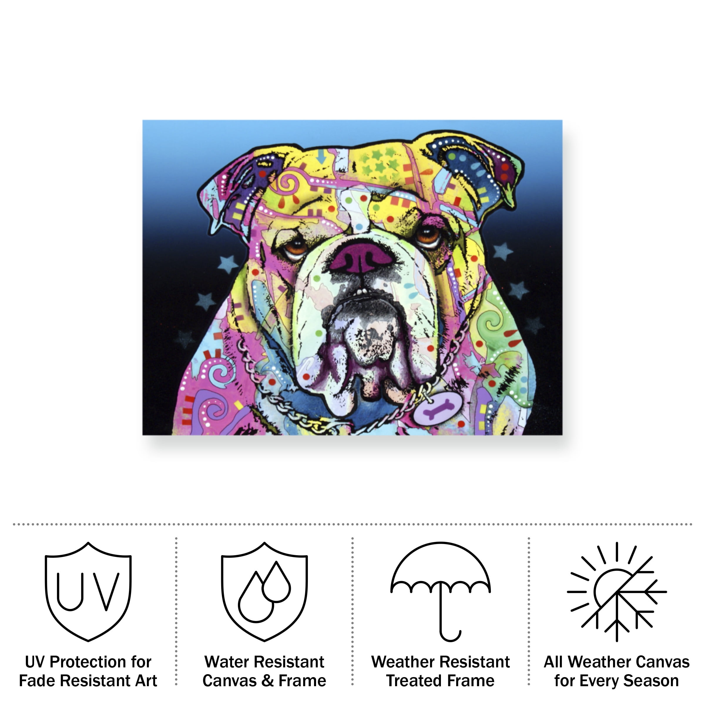 Dean Russo 'The Bulldog' Outdoor All-Weather Wall Decor