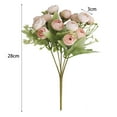 thumbnail image 7 of Walbest 11Inch Artificial Flower Non-fading Faux Silk Flower 15 Heads Blossom Faux Rose Flower Wedding Party Supply, 7 of 7