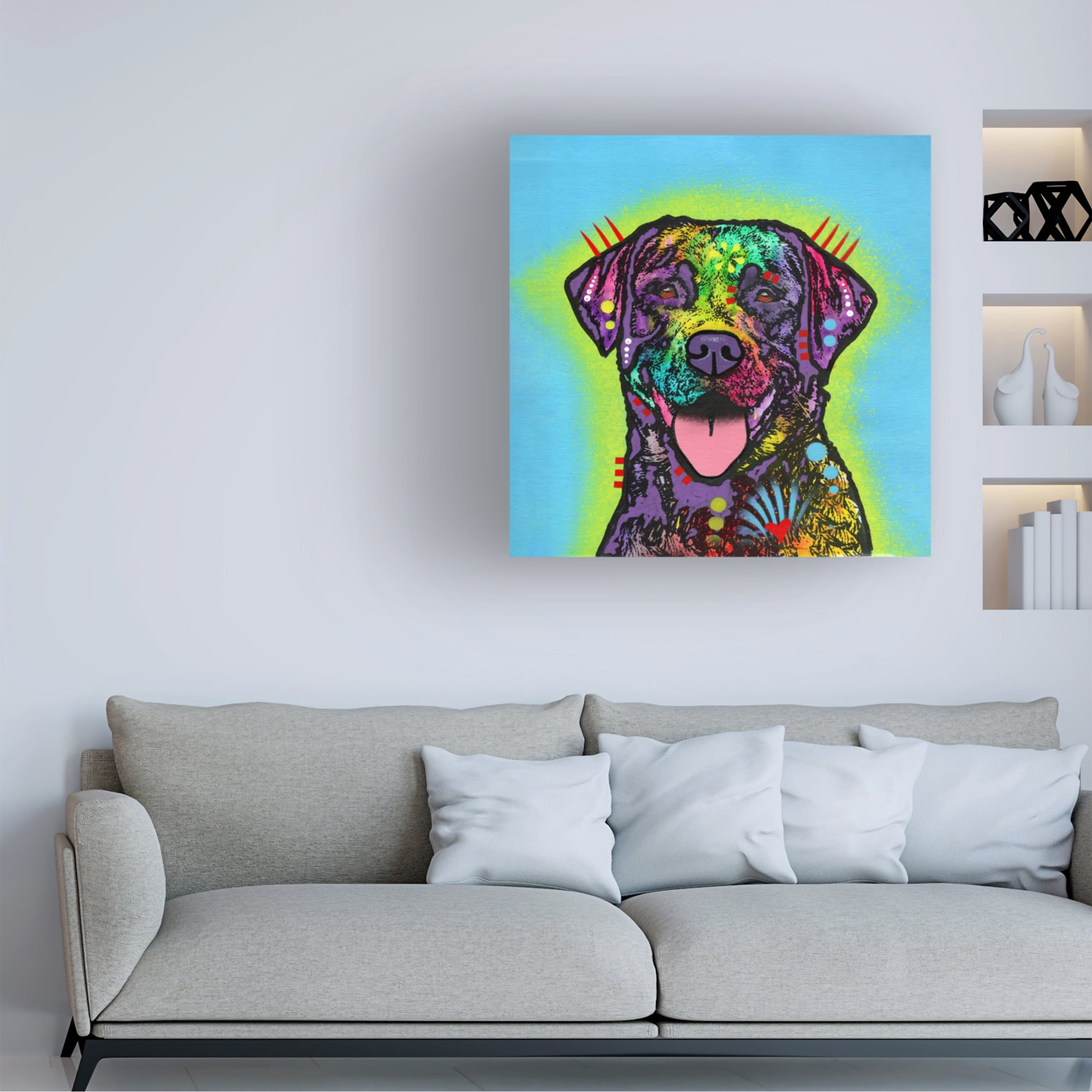 Canvas Wall Art - Dean Russo 'Lab' Wall Art for Living Room, Bedroom, or Office Décor by Trademark Fine Art - 24 x 24 Inches