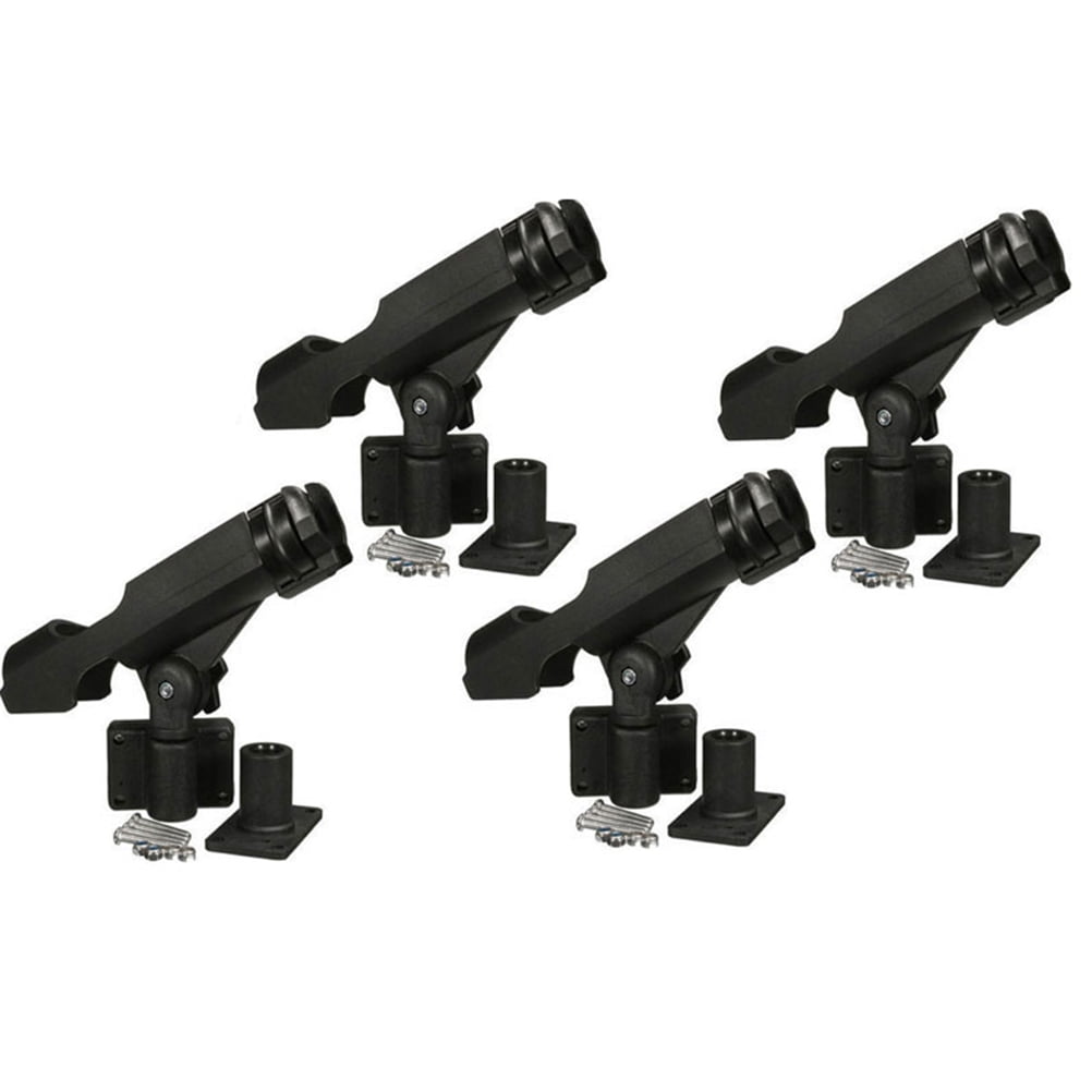 4 Pack Adjustable Fishing Rod Holder 360 Degrees Rotatable Kayak Boat