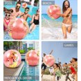 thumbnail image 3 of POZA Inflatable Beach Balls for Pool - Elegant Glitter Beach Balls for Kids, Teens, and Adults, Heavy Duty Inflatable Beach Ball Set of 2, Pool Balls for Beach Party Decoration - Rose Gold, 16 Inches, 3 of 7