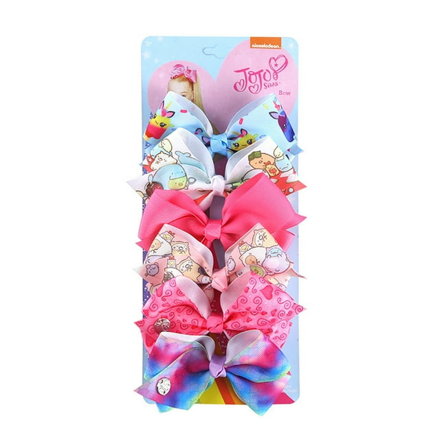 Coofit 6PCS Snap Clips Mode Mignon Bowknot Cheveux Clips Barrettes Accessoires de Cheveux