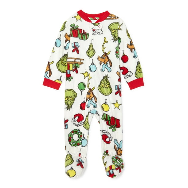 0 3 month grinch pajamas