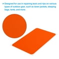 thumbnail image 3 of Uxcell 8Pcs Down Jacket Repair Patch 2" x 3" Self Adhesive Fabric Patch Orange, 3 of 6