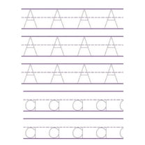 Ãbungsbuch zum Nachzeichnen von ABC-Buchstaben für Kinder: Alphabet schreiben lernen. Handschrift-Aktivitätsbuch für Vor, (Paperback)
