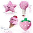 thumbnail image 2 of Juego de juguetes para perros pequeños BMLTAQ, paquete de 4, juguetes rosados que chirrían, 2 of 7