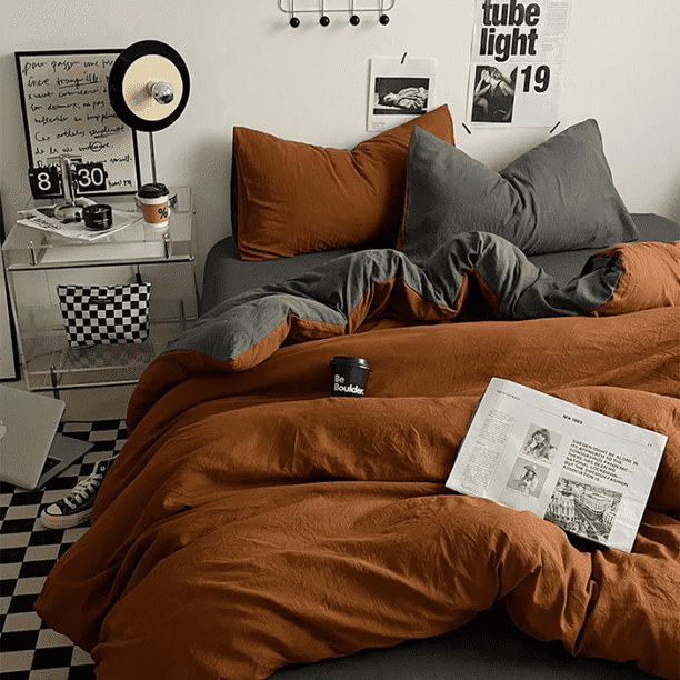 Juego de cama bicolor