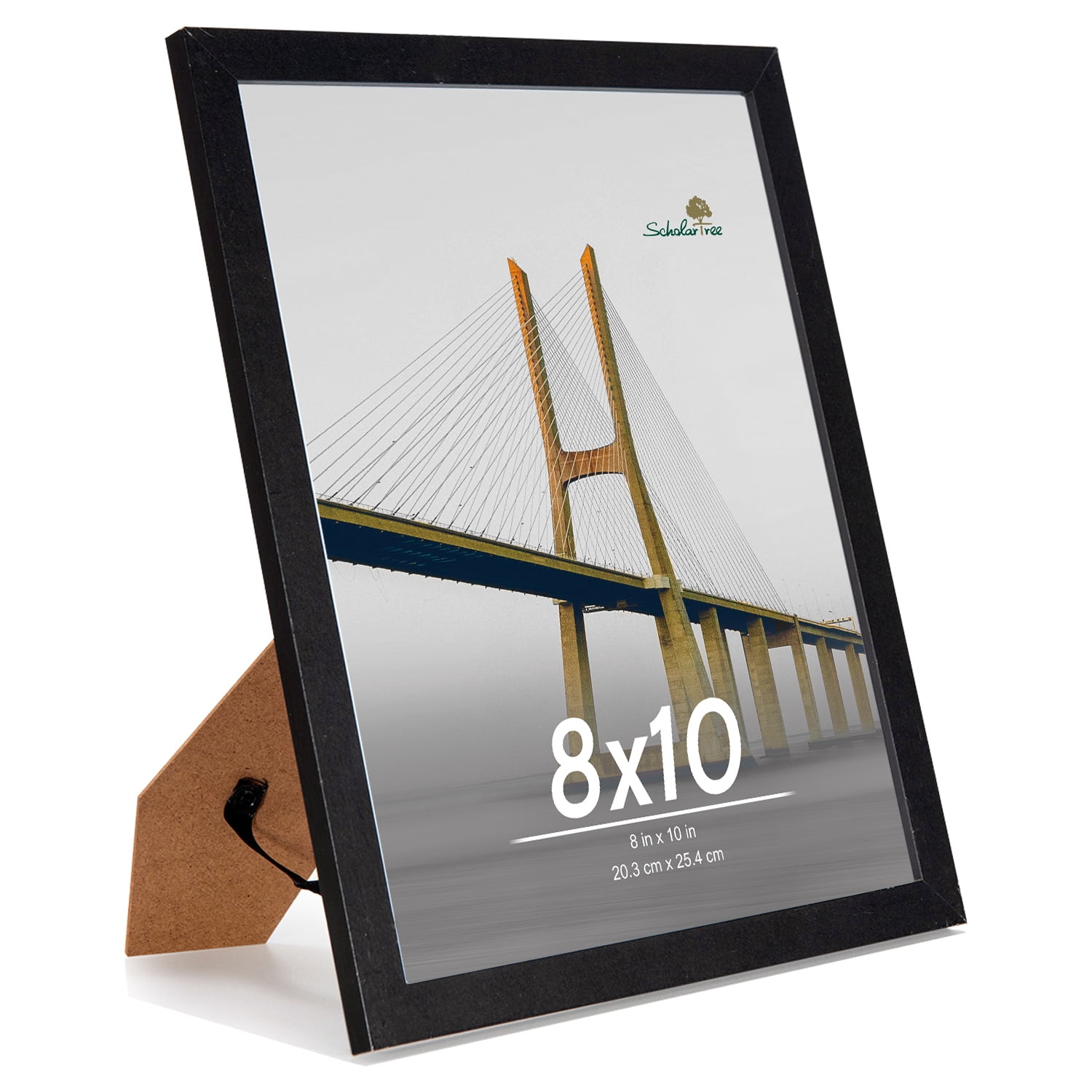 Scholartree 12 Pack 8x10 Picture Frames, Black Photo Frames Bulk for Wall or Tabletop Decoration, Black