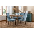 thumbnail image 6 of Gewnee Velvet Dining Chairs Set of 2, Kitchen & Dining Room Chairs, Sillas De Comedor, Nailheads Tufted with Wood Legs Nailhead Trim, 6 of 18