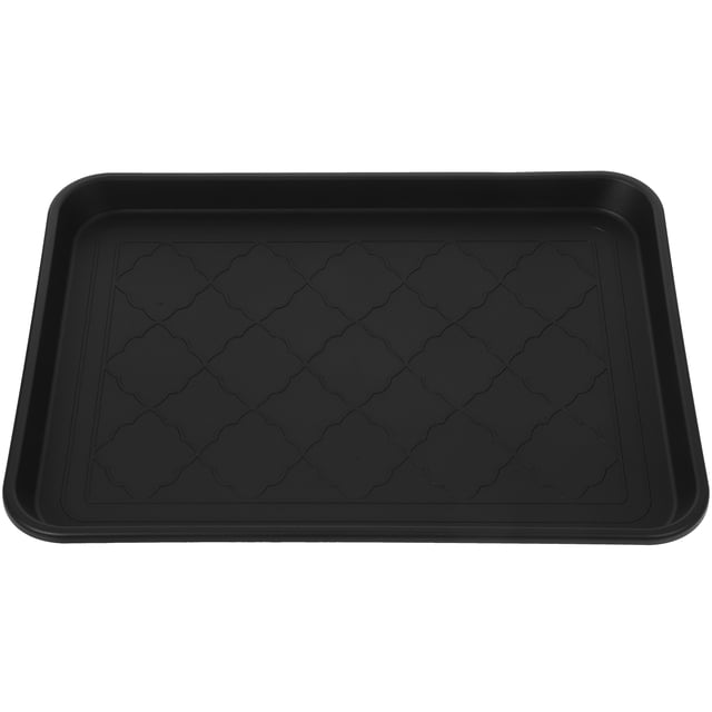 WORGEOUS Bandeja para botas de entrada, soporte para maceta multifuncional, bandeja alimentadora para mascotas, placa de almacenamiento de plástico