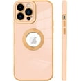 thumbnail image 4 of for iPhone 13 Pro Case with Camera Lens Protector, Logo View for Women Girls, Soft Slim Phone Cases for iPhone 13 Pro Clear Ultra-Thin Back Cover (Pink), 4 of 10