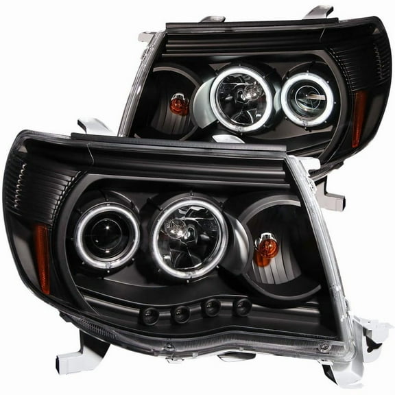 ANZO USA 121282 05-11 TACOMA BLACK CLEAR PROJECTOR WITH HALOS HEADLIGHTS Fits select: 2005-2011 TOYOTA TACOMA
