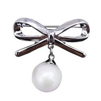 Jewelry VerPetridure Cardigan Anti-Glare Pin Clothing Accessories Pearl Horizontal Brooch