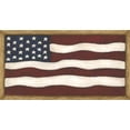 thumbnail image 2 of Shamp, Cindy 32x19 Black Ornate Wood Framed with Double Matting Museum Art Print Titled - Flag, 2 of 4