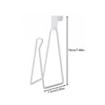 thumbnail image 2 of Paper Towel Holder Over Cabinet No-Drill Adhesive Cabinet Mount Kitchen Paper Towel Rack Hanging Organizer For Kitchen Pantry Laundry Room(7.5Inch,Black), 2 of 4