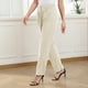 thumbnail image 3 of Pantalones de Talle Alto para Mujer Pantalones Plisados con Cierre de Cremallera y Botones Elegantes Informales Sueltos con Bolsillo Beige XXL, 3 of 7