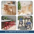 thumbnail image 6 of Cobiod Bar Stools Set of 2 Chairs,Saddle Bar stools with Curved Surface,Kitchen Counter Seat with Footrests,HDPE All-Weather for Patio, Garden and Kitchen–Black, 6 of 6